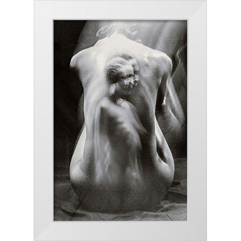 The Experiment White Modern Wood Framed Art Print by Bousca, Bogdan