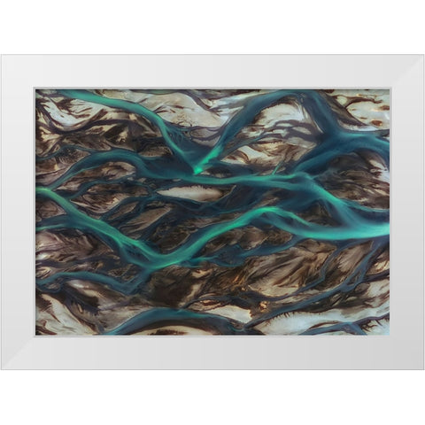 Another World White Modern Wood Framed Art Print by Queverenislandia.Es