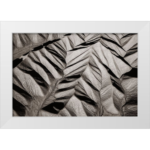 Bared land White Modern Wood Framed Art Print by Dou, Shenshen