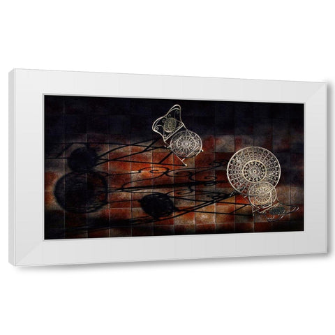 Bitter Sweet Simphony White Modern Wood Framed Art Print by Andreja