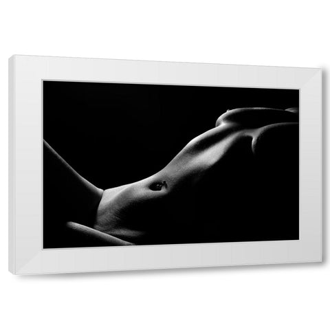 IM Yours White Modern Wood Framed Art Print by Popescu, Olivia
