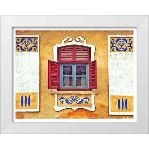 Wide open White Modern Wood Framed Art Print by Grigore, Oana