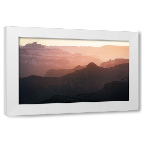 Grand Canyon White Modern Wood Framed Art Print by Xu, Xiaoyuan