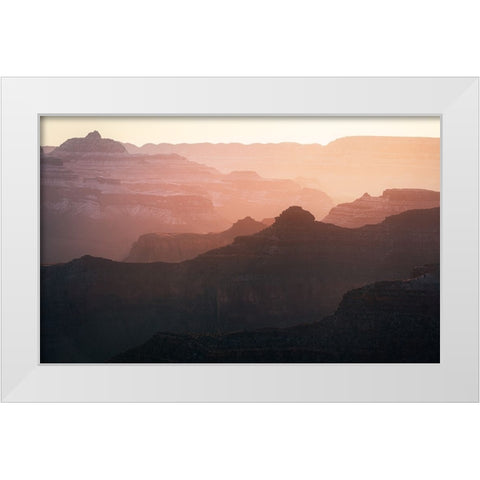 Grand Canyon White Modern Wood Framed Art Print by Xu, Xiaoyuan
