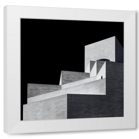 Museum Of Islamic Art White Modern Wood Framed Art Print by Alblowi, Ahmed