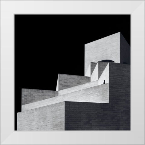 Museum Of Islamic Art White Modern Wood Framed Art Print by Alblowi, Ahmed
