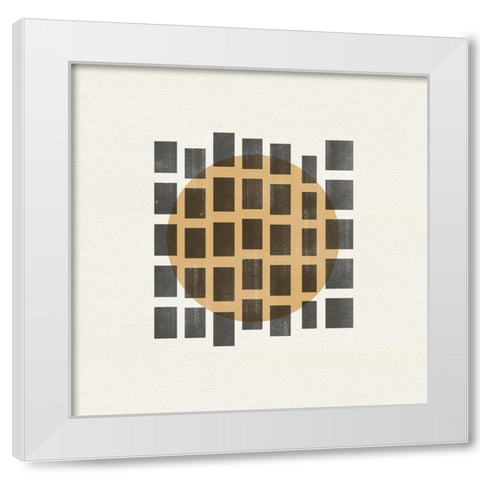 Paper Object No8 White Modern Wood Framed Art Print by The Miuus Studio