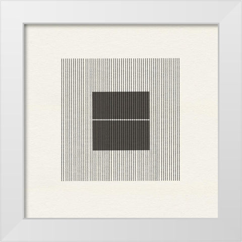 Paper Object No6 White Modern Wood Framed Art Print by The Miuus Studio
