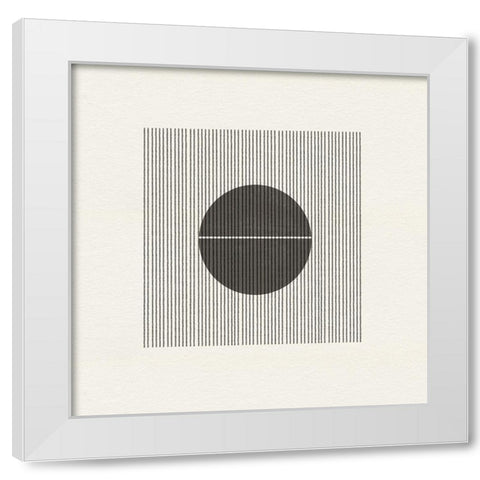 Paper Object No5 White Modern Wood Framed Art Print by The Miuus Studio