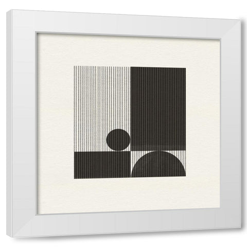 Paper Object No4. White Modern Wood Framed Art Print by The Miuus Studio