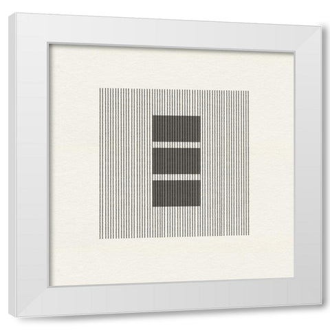 Paper Object No1. White Modern Wood Framed Art Print by The Miuus Studio