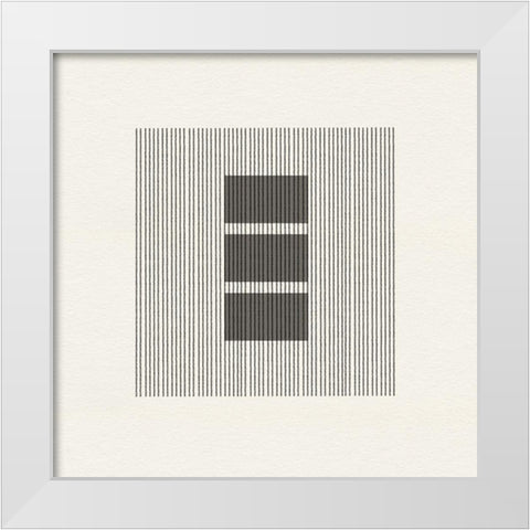 Paper Object No1. White Modern Wood Framed Art Print by The Miuus Studio
