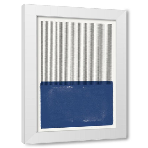 Modern Texture White Modern Wood Framed Art Print by The Miuus Studio