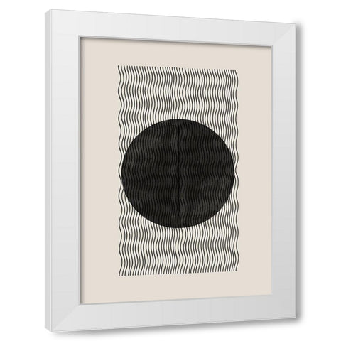 BaB No2. White Modern Wood Framed Art Print by The Miuus Studio