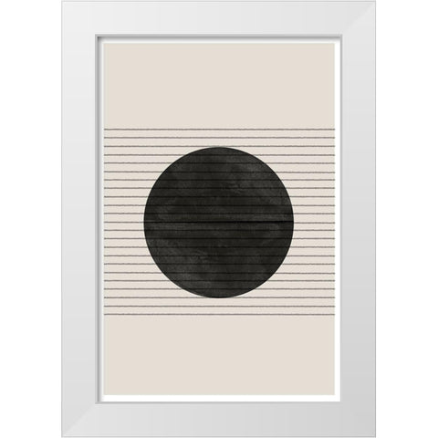 BaB No6. White Modern Wood Framed Art Print by The Miuus Studio