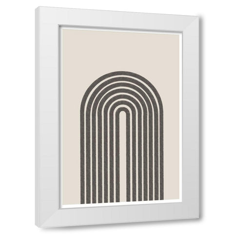 BaB No13. White Modern Wood Framed Art Print by The Miuus Studio