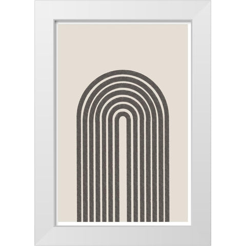 BaB No13. White Modern Wood Framed Art Print by The Miuus Studio