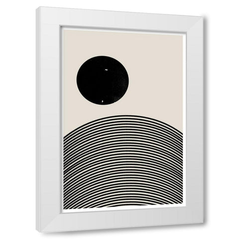 BaB No17. White Modern Wood Framed Art Print by The Miuus Studio