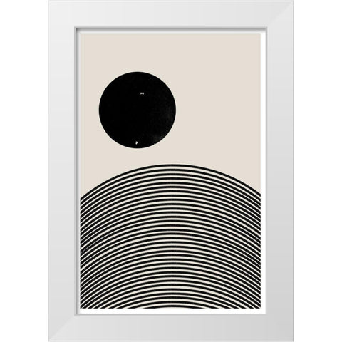 BaB No17. White Modern Wood Framed Art Print by The Miuus Studio