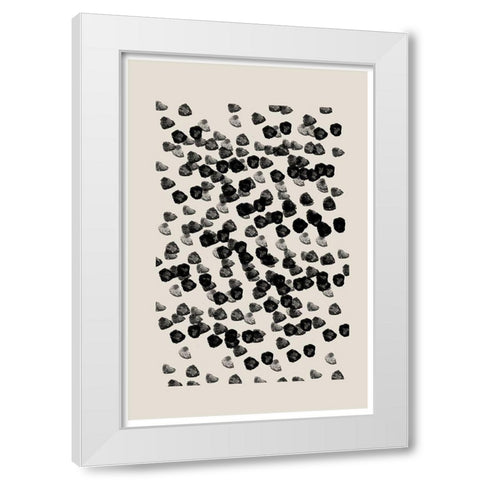 BaB No20. White Modern Wood Framed Art Print by The Miuus Studio