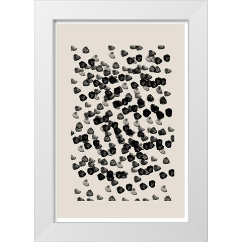 BaB No20. White Modern Wood Framed Art Print by The Miuus Studio