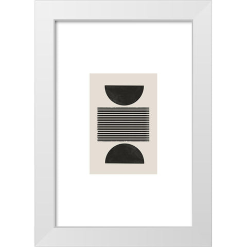 BaB No21. White Modern Wood Framed Art Print by The Miuus Studio