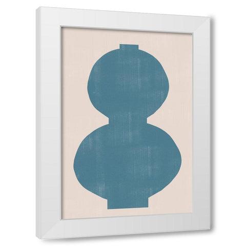 Vase No1. White Modern Wood Framed Art Print by The Miuus Studio