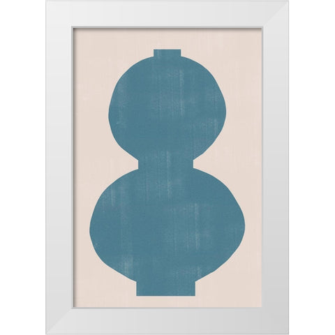 Vase No1. White Modern Wood Framed Art Print by The Miuus Studio