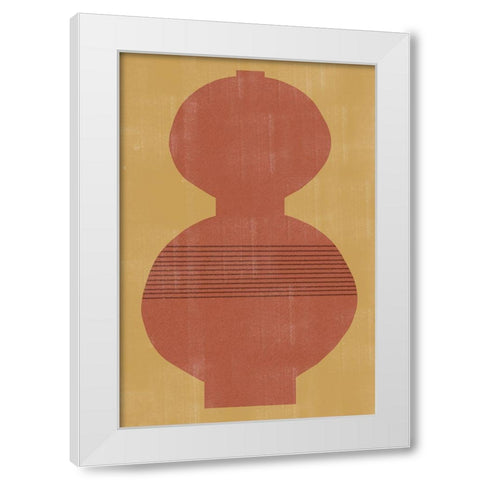 Vase No5. White Modern Wood Framed Art Print by The Miuus Studio