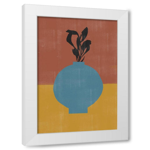 Vase No9. White Modern Wood Framed Art Print by The Miuus Studio