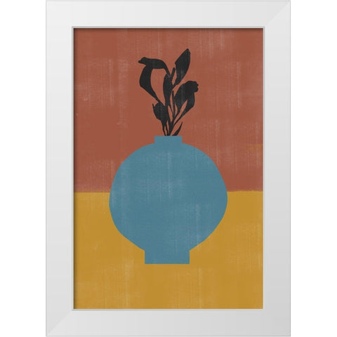 Vase No9. White Modern Wood Framed Art Print by The Miuus Studio