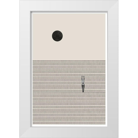 Nonconformist Move White Modern Wood Framed Art Print by The Miuus Studio
