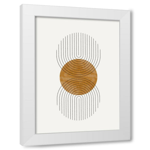 Moden Composition White Modern Wood Framed Art Print by The Miuus Studio