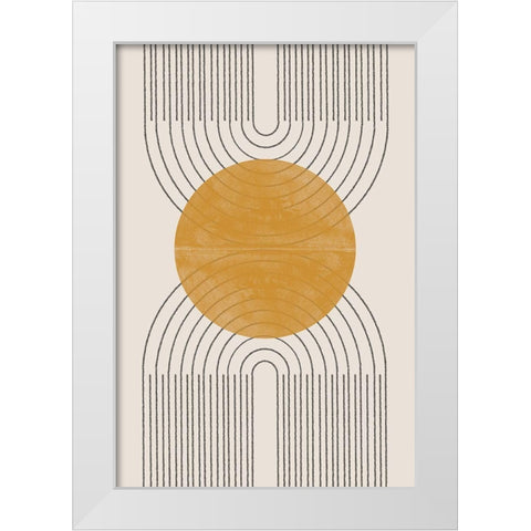 Arch Composition No1. White Modern Wood Framed Art Print by The Miuus Studio