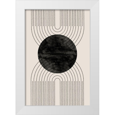 Arch Composition No3. White Modern Wood Framed Art Print by The Miuus Studio