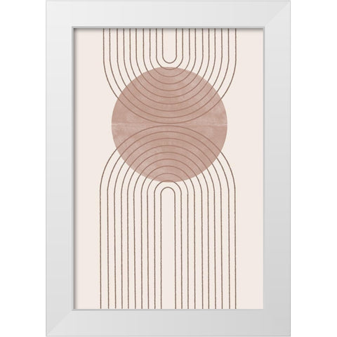Arch Composition No5. White Modern Wood Framed Art Print by The Miuus Studio