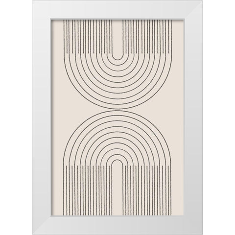 Simple Arch Composition White Modern Wood Framed Art Print by The Miuus Studio