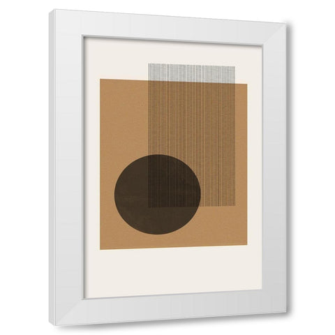 Composition II White Modern Wood Framed Art Print by The Miuus Studio