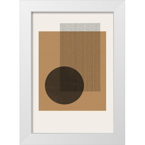 Composition II White Modern Wood Framed Art Print by The Miuus Studio