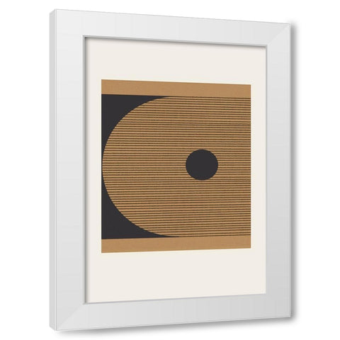Composition VIII White Modern Wood Framed Art Print by The Miuus Studio