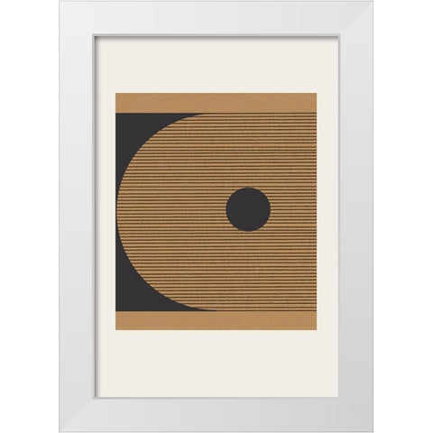 Composition VIII White Modern Wood Framed Art Print by The Miuus Studio