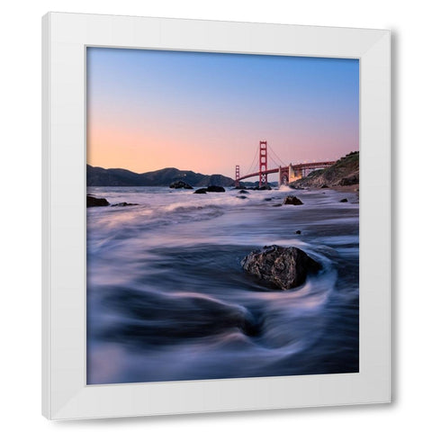 Soak In Marshall White Modern Wood Framed Art Print by Wada, Yoshihiko