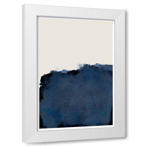 Modern Landscape White Modern Wood Framed Art Print by The Miuus Studio