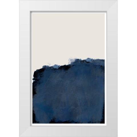 Modern Landscape White Modern Wood Framed Art Print by The Miuus Studio