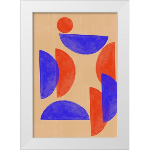 New Me White Modern Wood Framed Art Print by The Miuus Studio