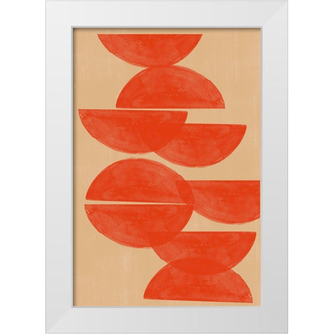 The Future is Bright White Modern Wood Framed Art Print by The Miuus Studio