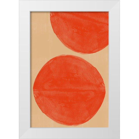 Separation White Modern Wood Framed Art Print by The Miuus Studio