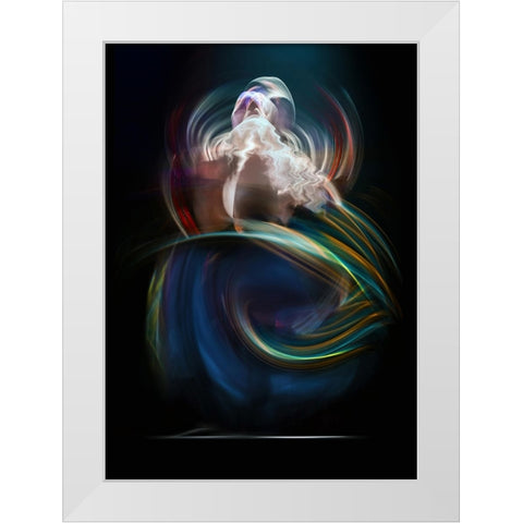 Deep Breath White Modern Wood Framed Art Print by Shawki, Mohamed