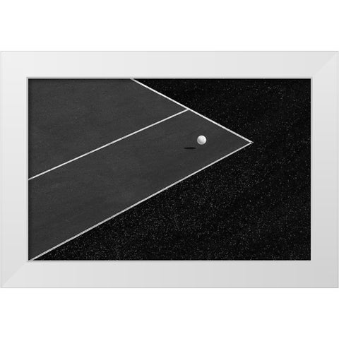 The minimal shot White Modern Wood Framed Art Print by Goli, Sara