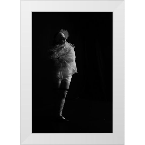 Alone... White Modern Wood Framed Art Print by Resch, Iris